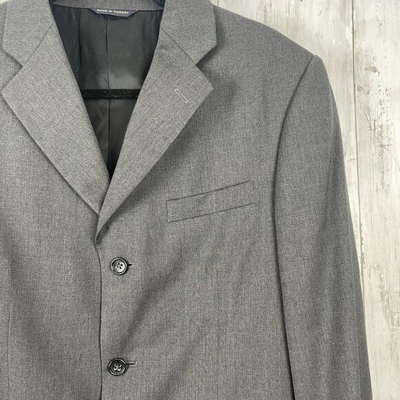 Banana Republic Modern Jacket Men's Sz 40R Black Wool Suit Business Professional - Picture 2 of 12
